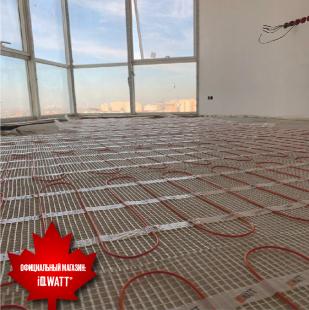 Тонкий самоклеящийся греющий мат IQ FLOOR MAT 150 Вт/м.кв - 1,5м²