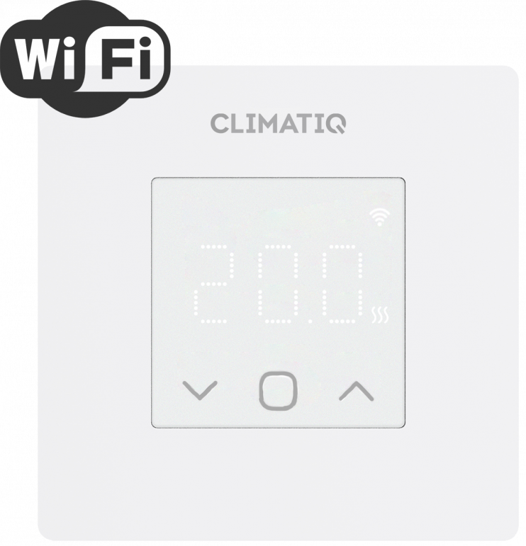 Электронный программируемый терморегулятор CLIMATIQ FD WI-FI белый