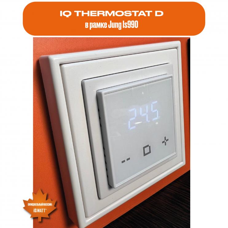 Электронный программируемый термостат IQ THERMOSTAT D графит WI-FI