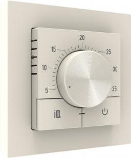 Электронный терморегулятор механическое управление IQ THERMOSTAT Dm слоновая кость